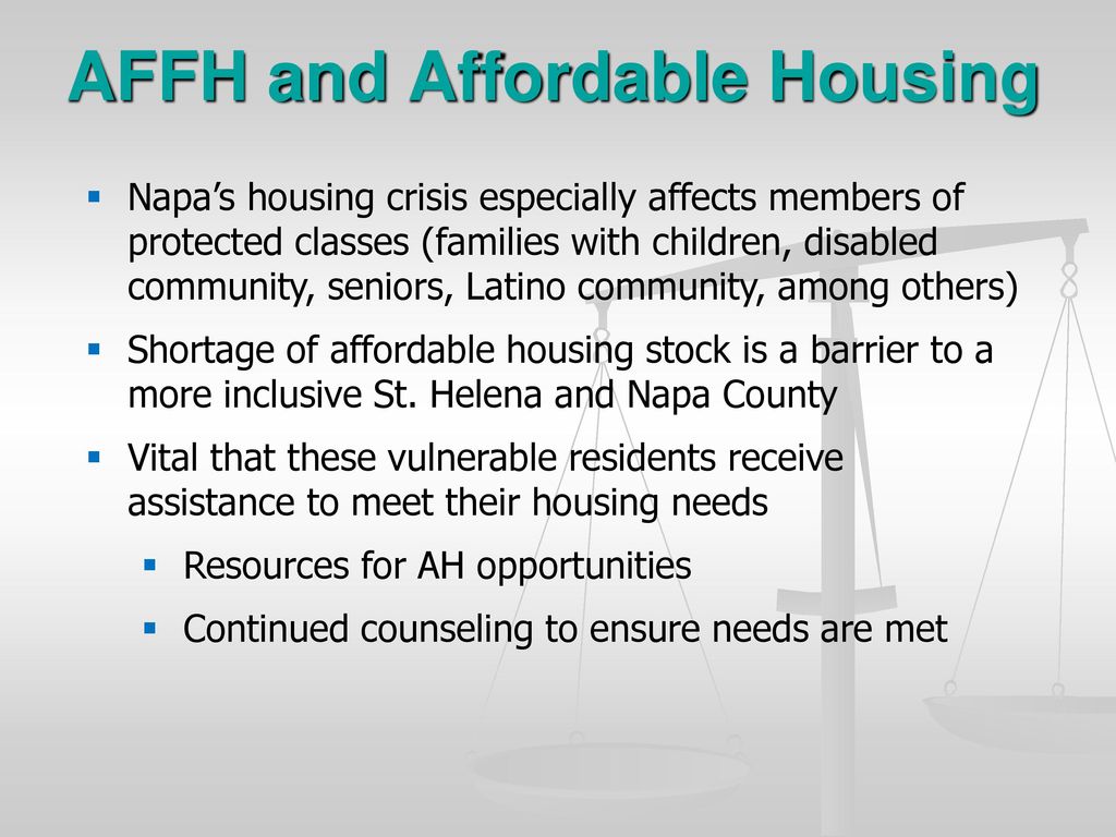 St. Helena & Napa County Housing Trends: Opportunities & Solutions 