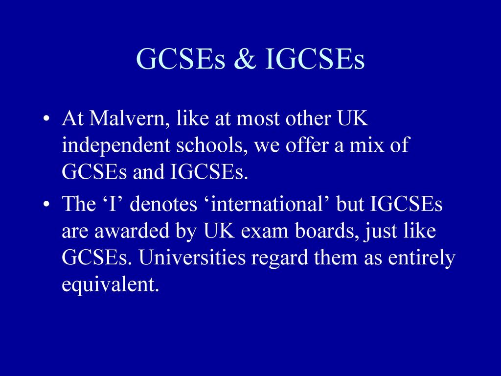 Malvern college briefing on gcse choices ppt video online download