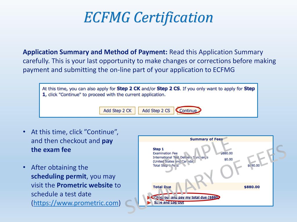 ecfmg certification step by step guide. - ppt download