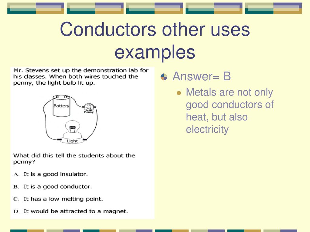 what is an example of a good conductor