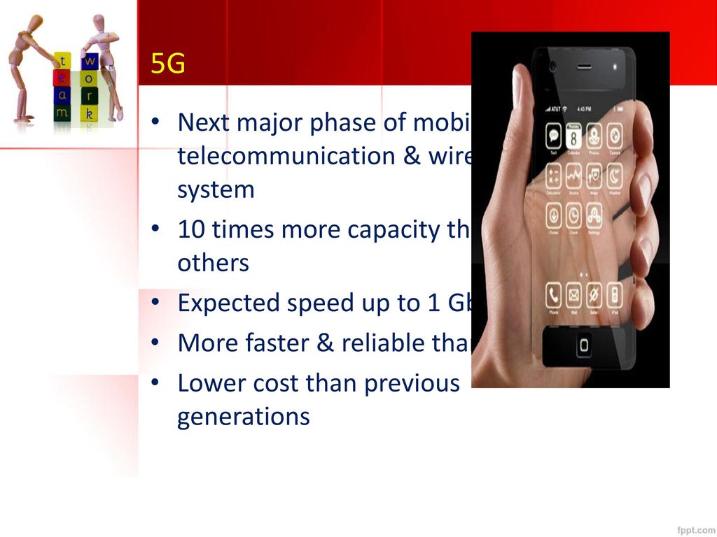 5G Next major phase of mobile telecommunication & wireless system
