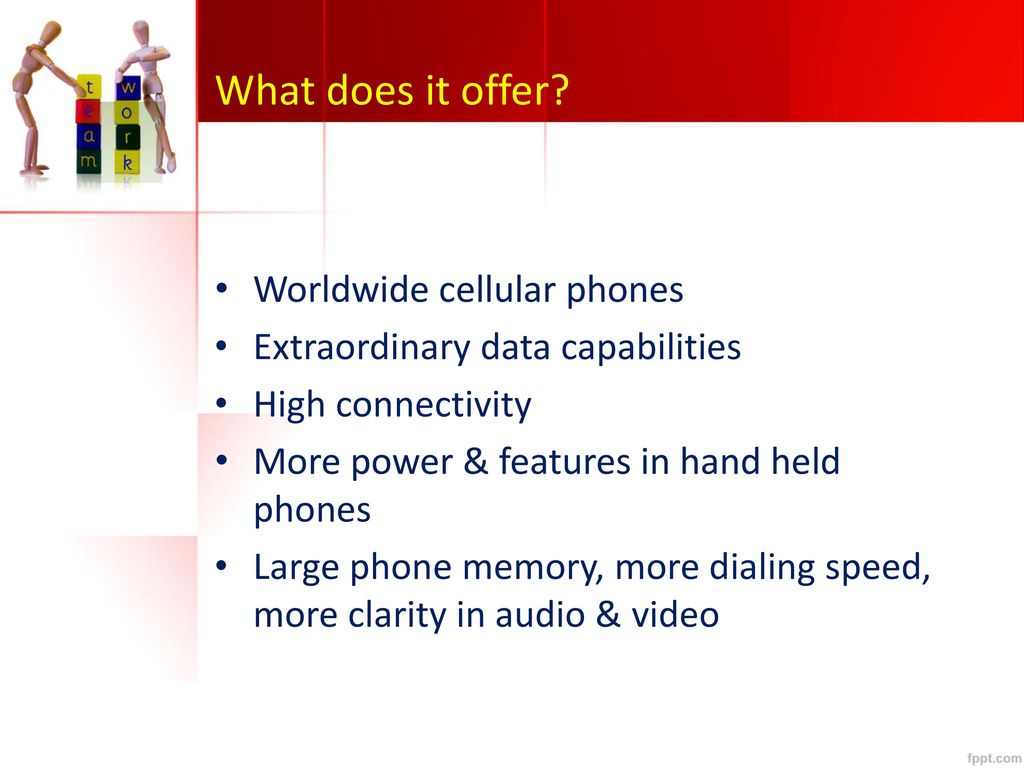 What does it offer Worldwide cellular phones