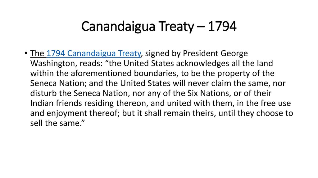 Canandaigua Treaty – 1794