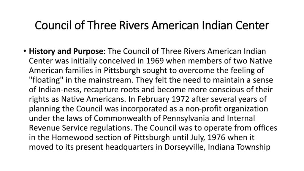 Council of Three Rivers American Indian Center