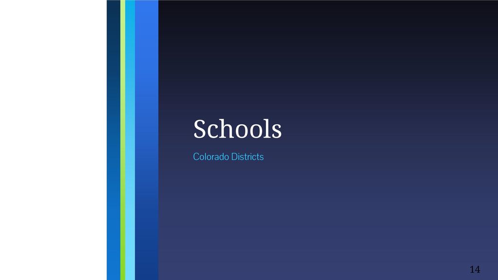 Schools Colorado Districts
