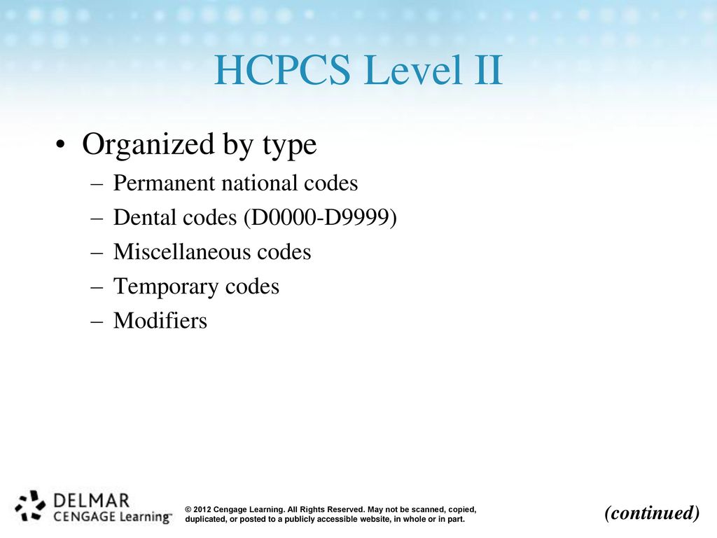 Hcpcs Level Ii National Coding System Ppt Video Online Download