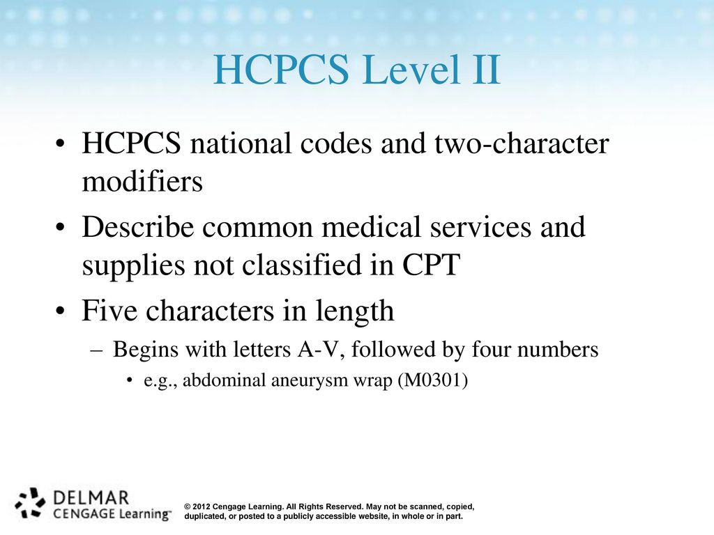 Hcpcs Level Ii National Coding System Ppt Video Online Download