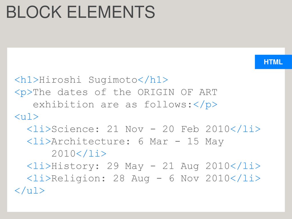 THE EVOLUTION OF HTML HTML 4 XHTML HTML XHTML 2000 HTML5 Work In ...