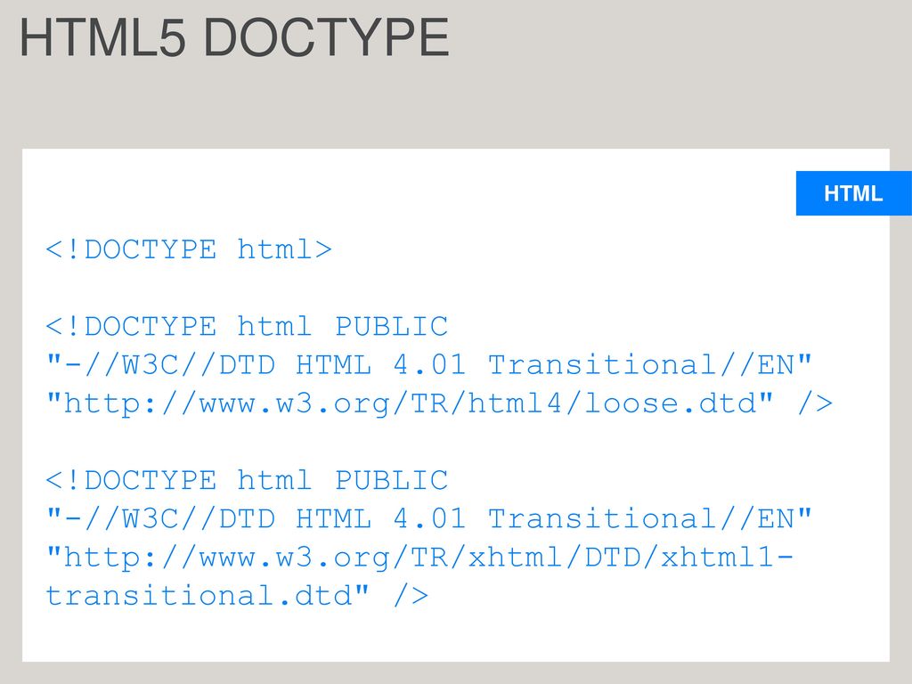 THE EVOLUTION OF HTML HTML 4 XHTML HTML XHTML 2000 HTML5 Work In ...