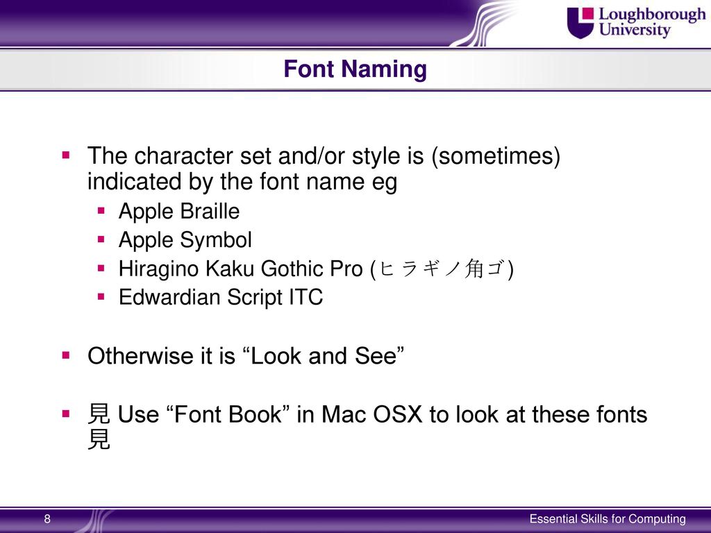 Essential Skills For Computing Fonts Ppt Video Online Download