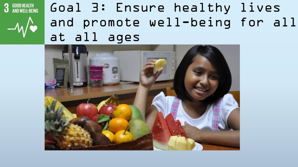 Goal 3: Ensure healthy lives and promote well-being for all at all ages