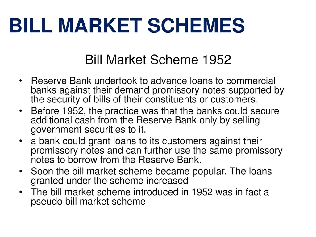 bill market definition