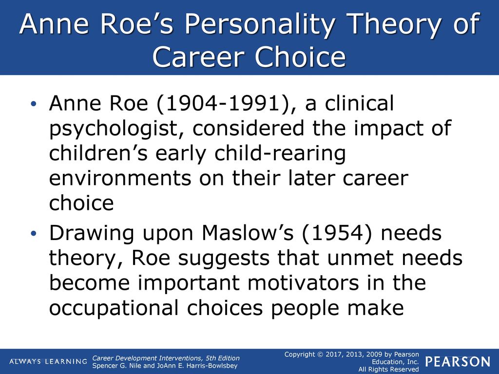 anne roe career development theory pdf anne roe career development theory pdf