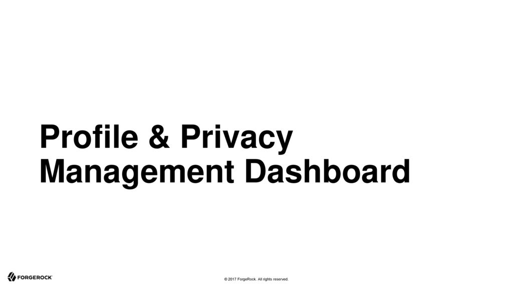 Profile & Privacy Management Dashboard