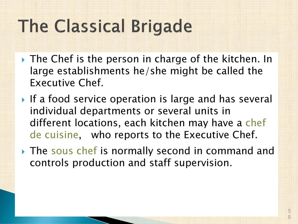 Welcome To Open House Chef Mccarthy S Schedule Advisement Sophomore Ppt Download Kitchen brigades aren't reminiscent of the military by coincidence. chef mccarthy s schedule advisement