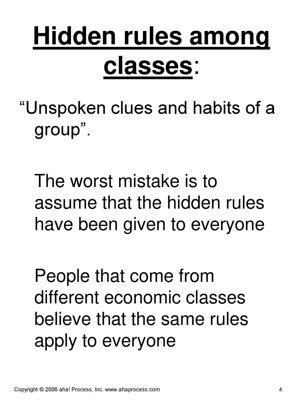 Module Four Hidden Rules OBJECTIVE ppt download