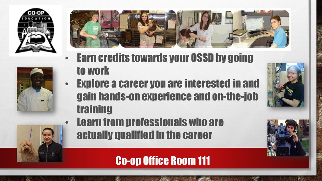 Earn credits towards your OSSD by going to work