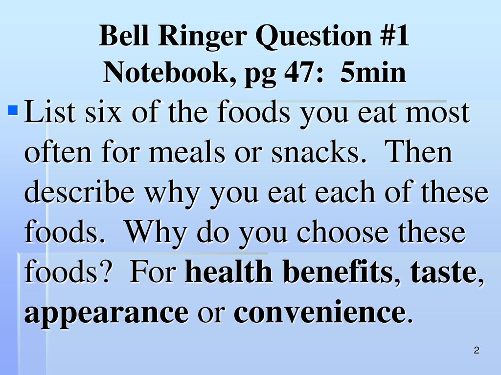 Nutrition Your Health Ppt Download