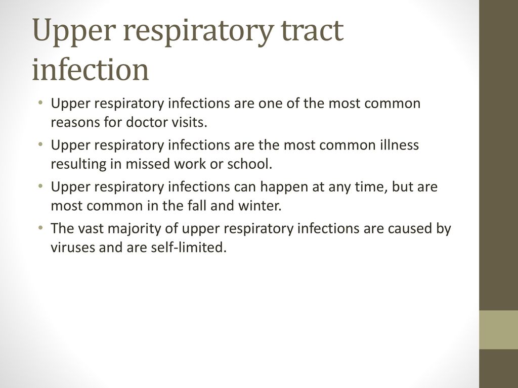 Upper respiratory tract infection