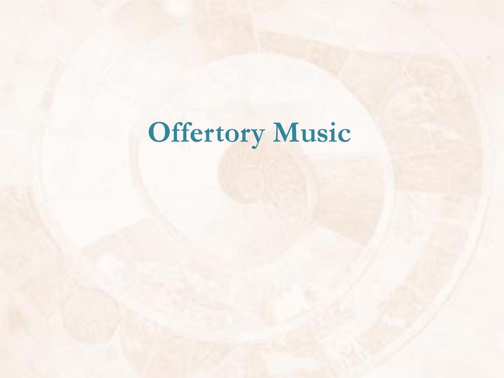 Offertory Music