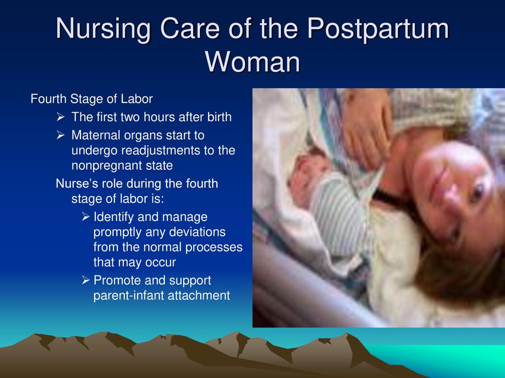 Postpartum Nursing Care: Care of the New Mother