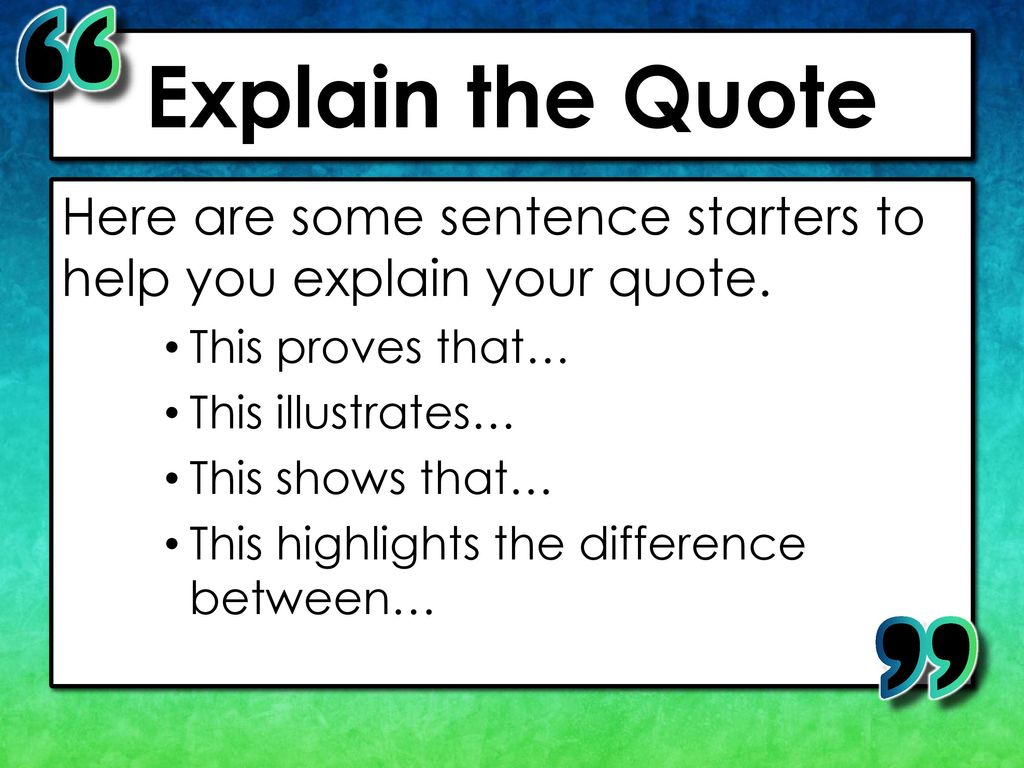 A Lesson About Embedding Quotations Ppt Download
