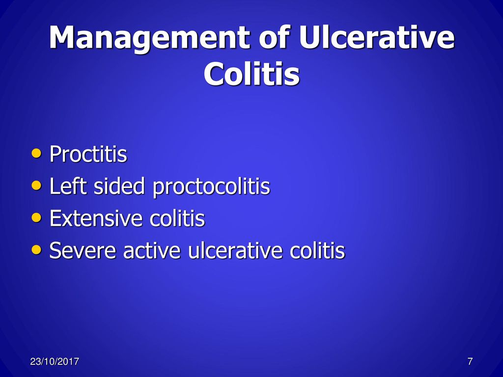 Management of Ulcerative Colitis