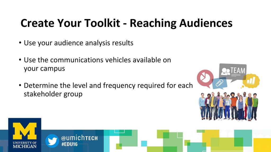 Create Your Toolkit - Reaching Audiences
