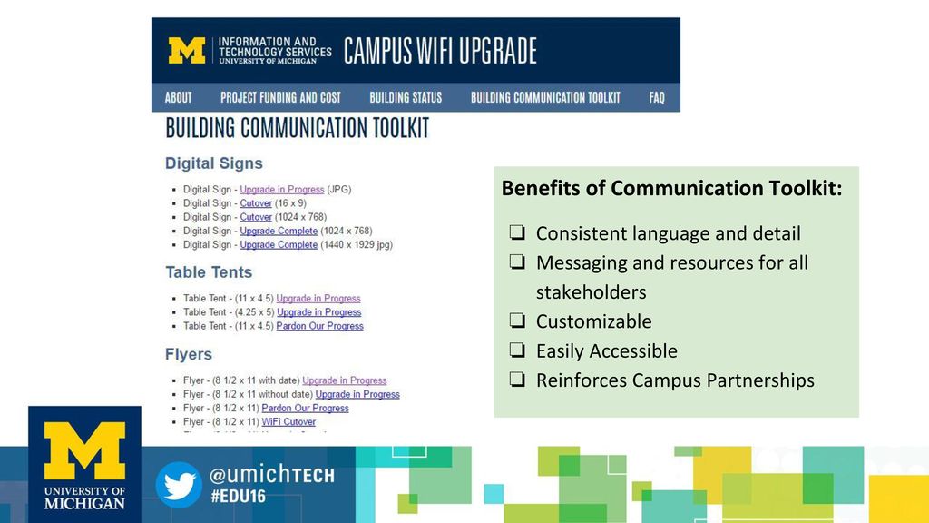 Benefits of Communication Toolkit: