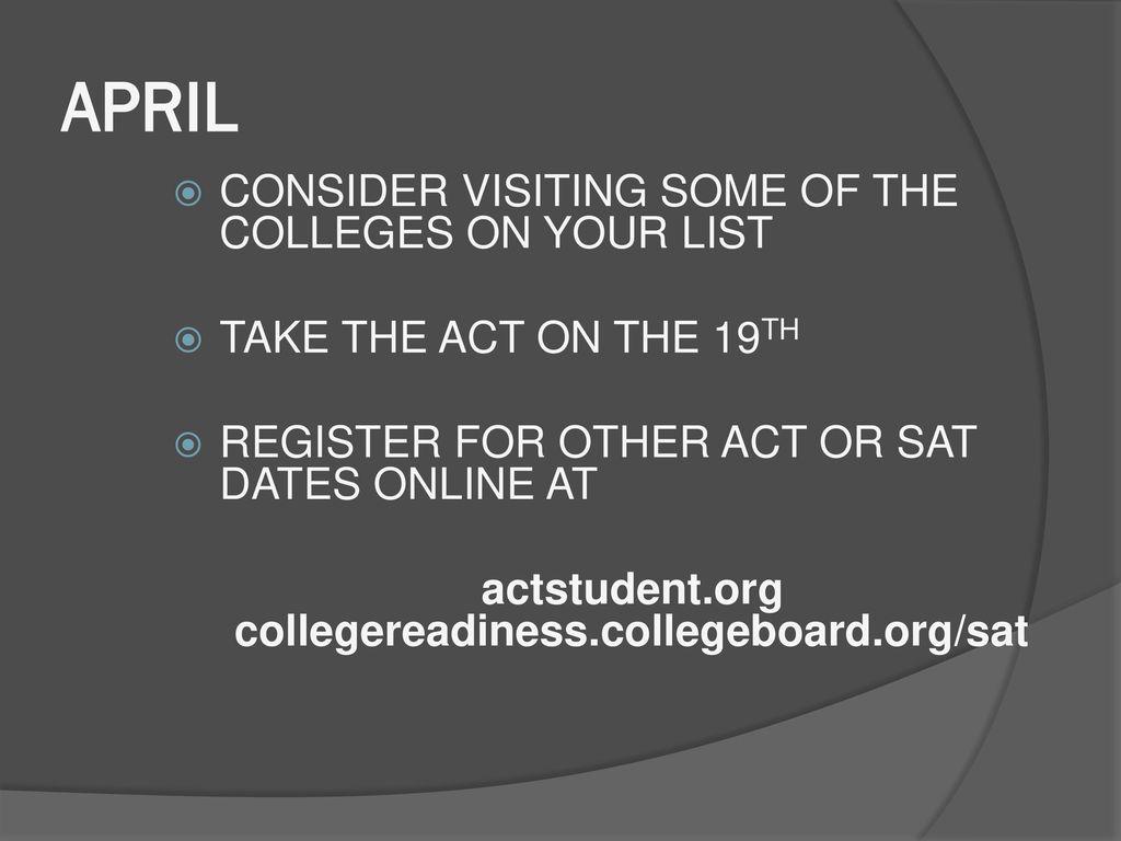 actstudent.org collegereadiness.collegeboard.org/sat