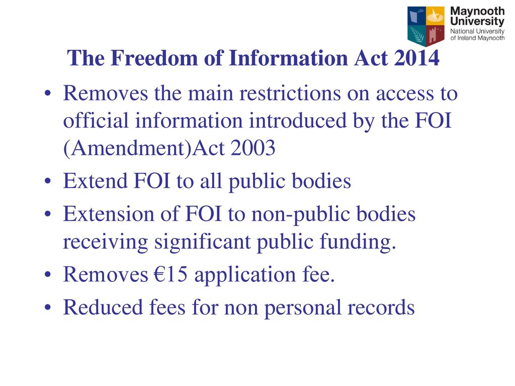 freedom of information act 2014