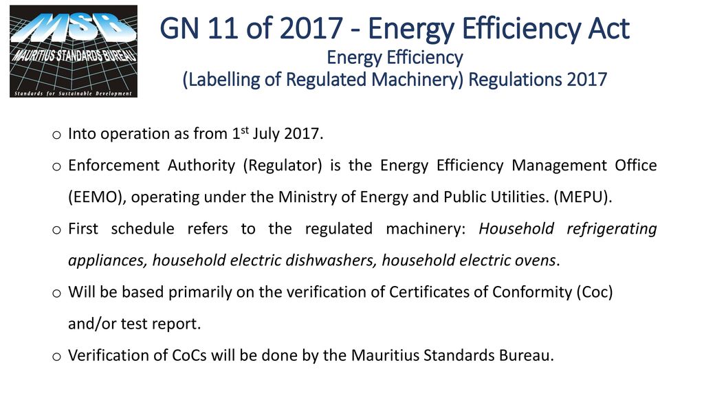 Mauritius Standards Bureau - ppt download