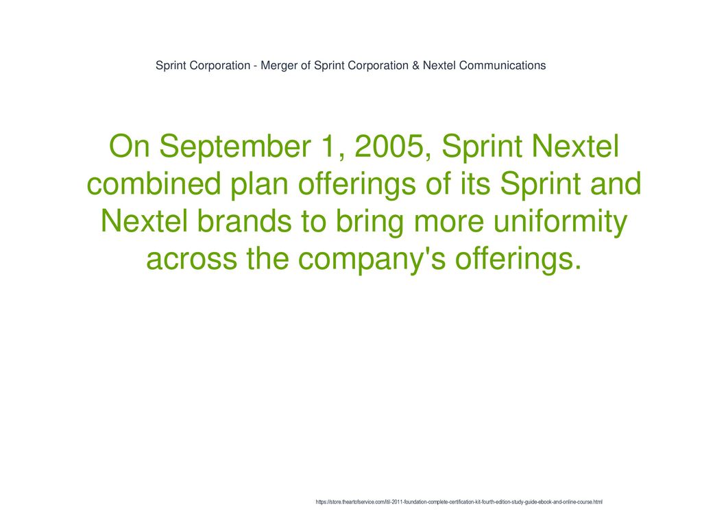sprint nextel merger case study