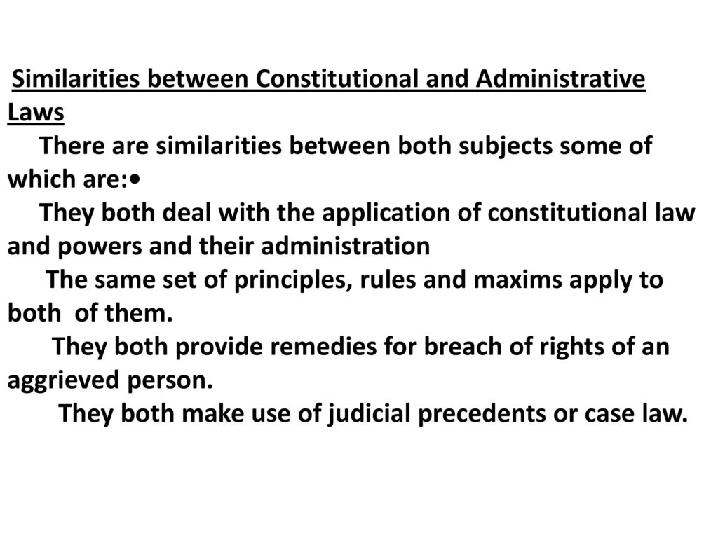 Administrative Law And Constitutional Law Ppt Download