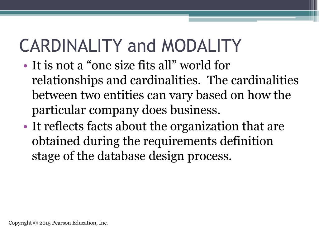 modality in database