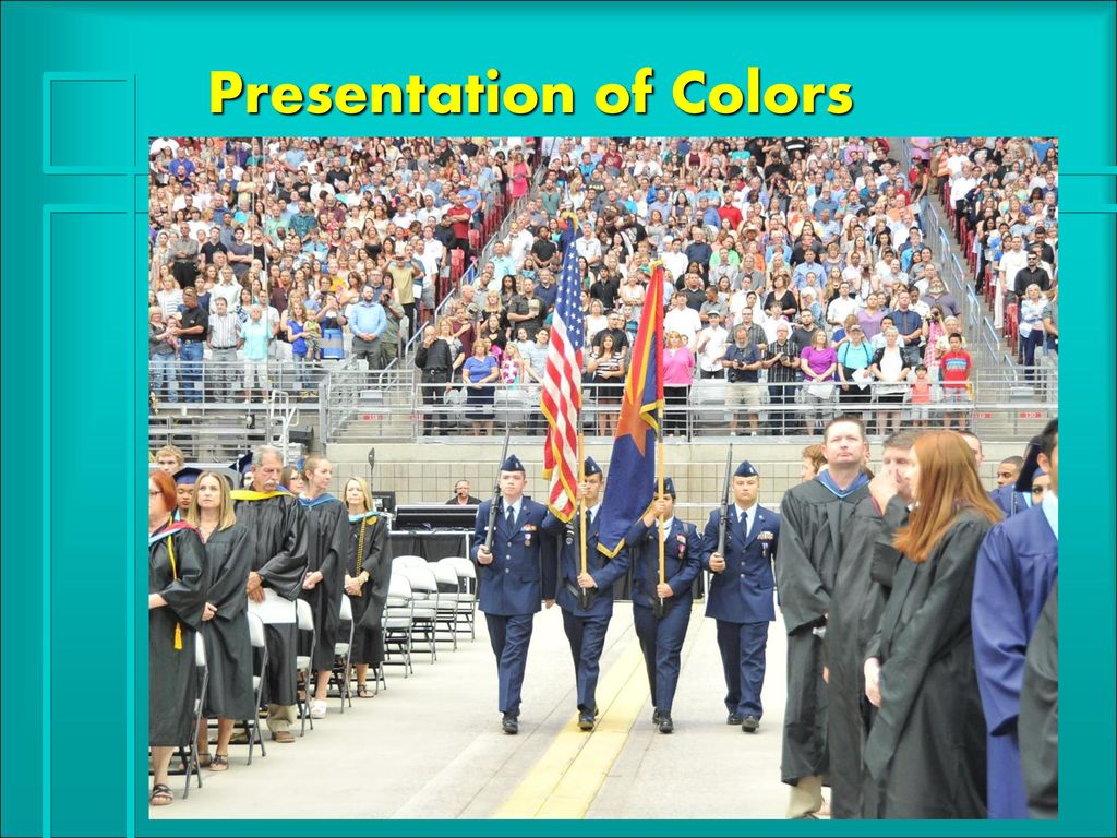 presentation of colors graduation