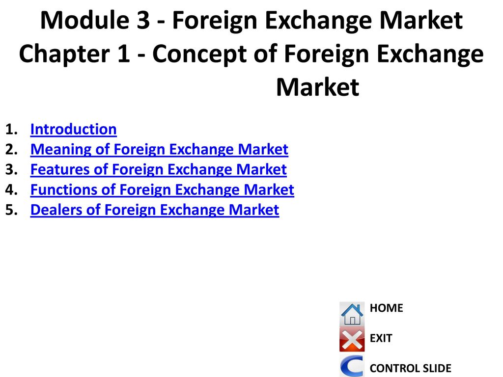 Module 3 Foreign Exchange Market Ppt Download - 