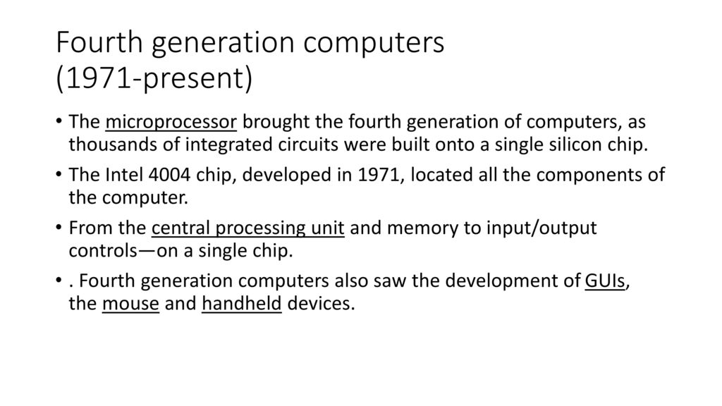 fourth generation integrated circuit