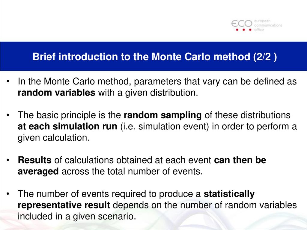 Brief introduction to the Monte Carlo method (2/2 )