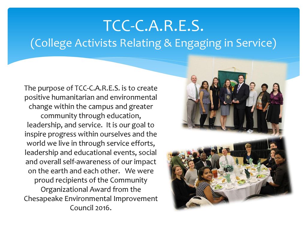 TCC-C.A.R.E.S. (College Activists Relating & Engaging in Service)