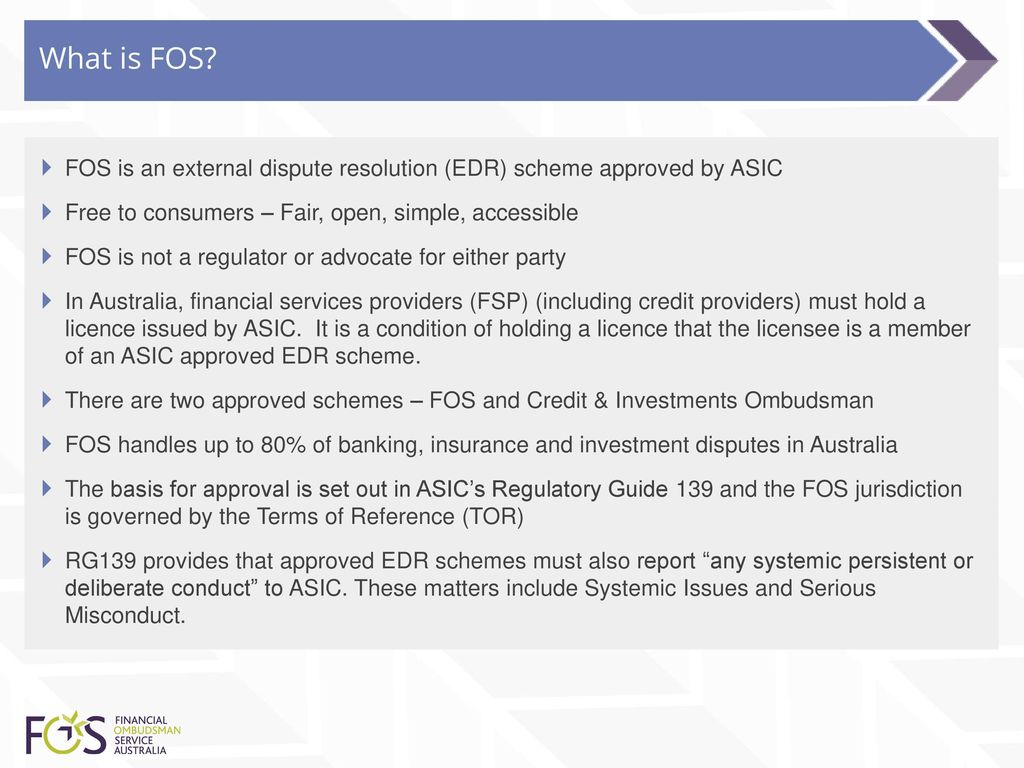 Financial ombudsman service australia fos ppt download