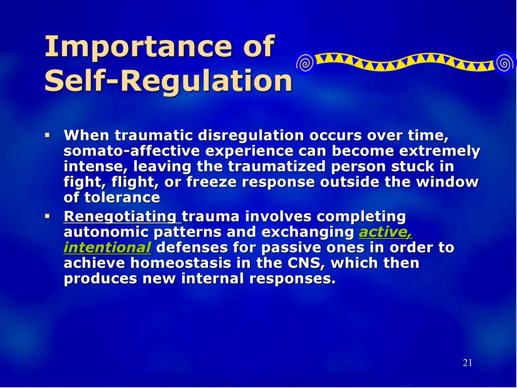 Importance of Self-Regulation