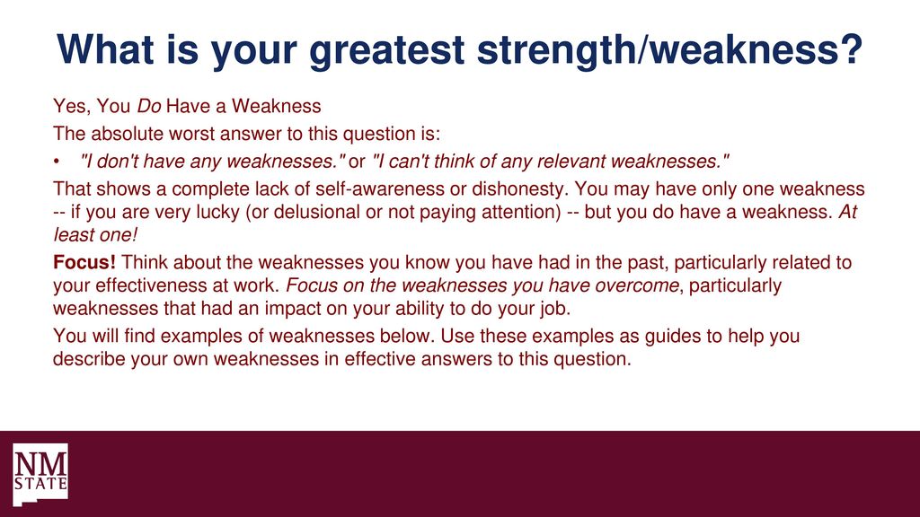what is your greatest strength answer samples