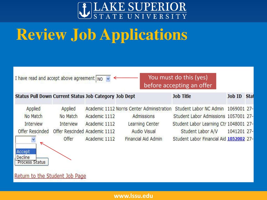 Review Job Applications