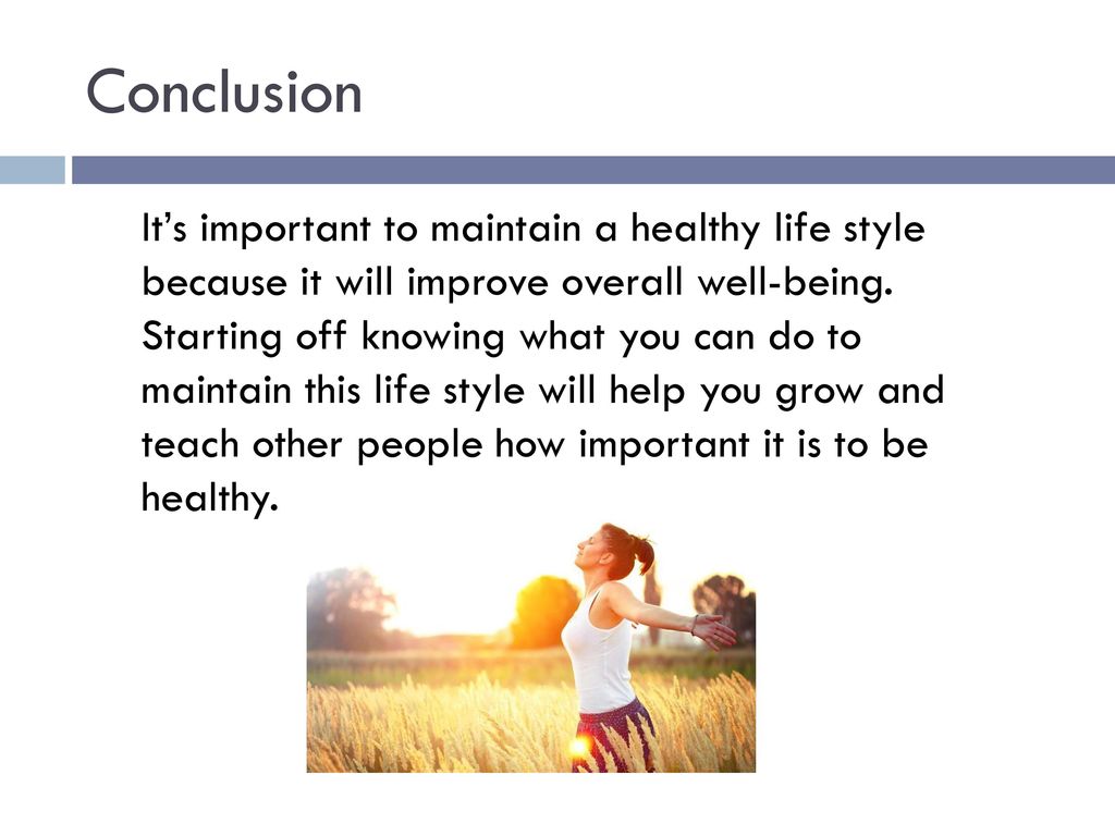 conclusion healthy lifestyle essay