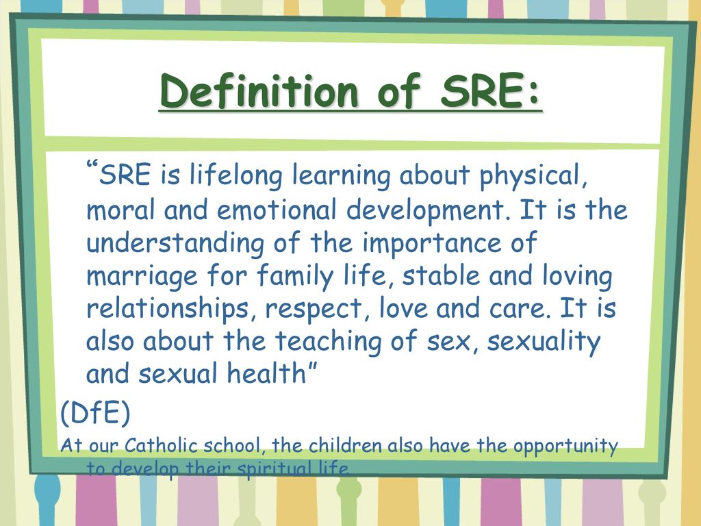 Definition of SRE: