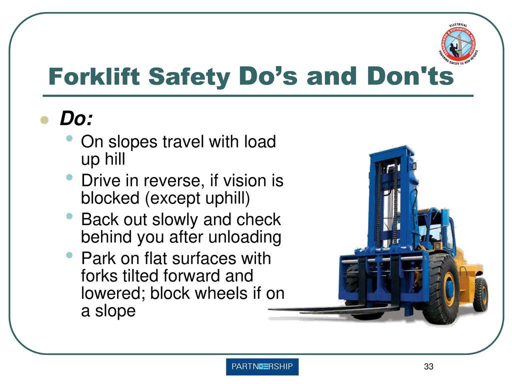 Forklift Safety Do’s and Don ts