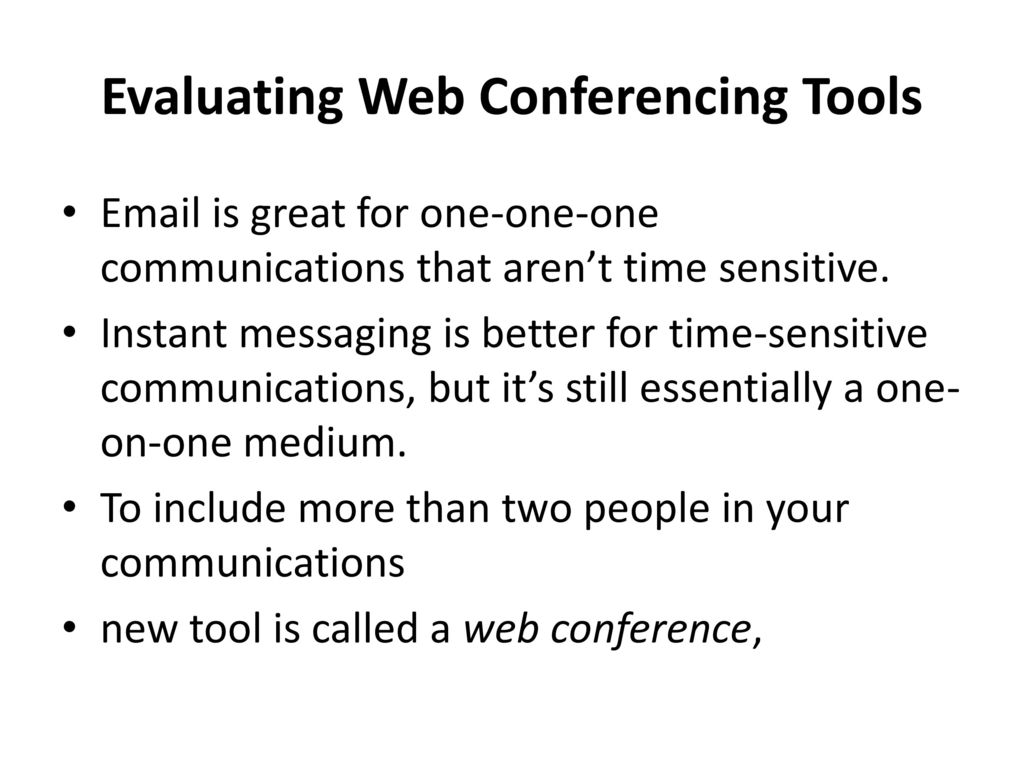 Collaborating via Web- Based Communication Tools - ppt download