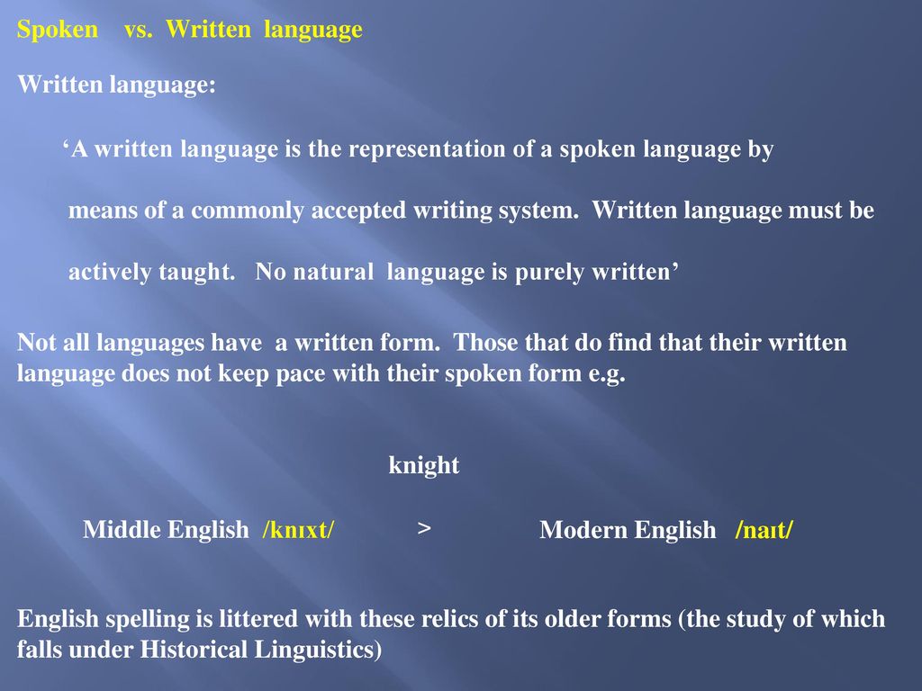 LING 103 Introduction to English Linguistics ppt download