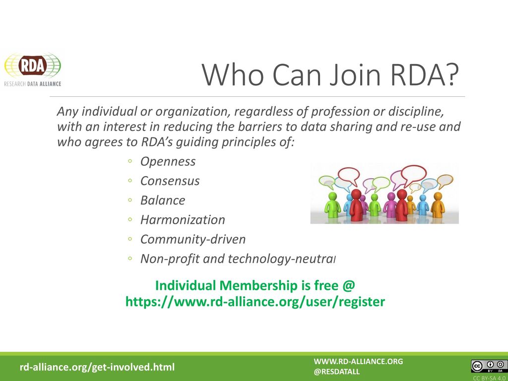 Who Can Join RDA